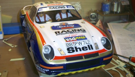 Tamiya 58059 Porsche 959 Paris-Dakar Rally Winner Finished